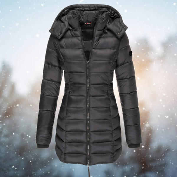 Dames Puffer Winterjas | Met Capuchon en Volledige Rits | Slanke Pasvorm