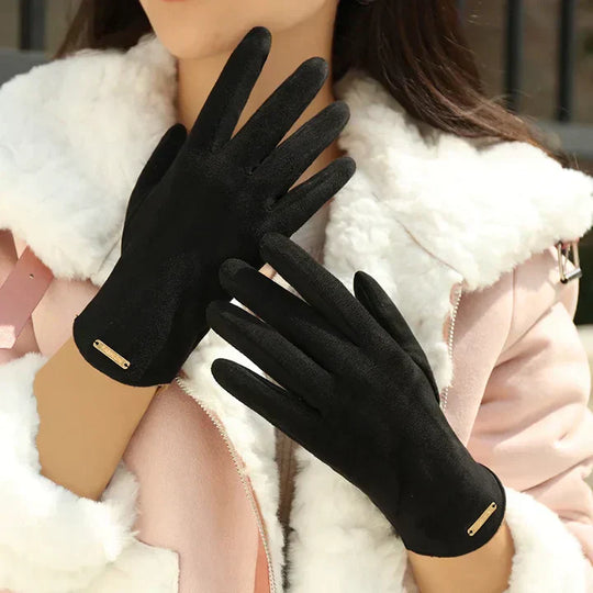 Women's Soft-Finish Winter Gloves | Ideal for Cold Days
