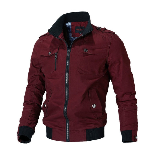 Men's Fitted Jacket with Front Closure | Ideal for Fall and Winter