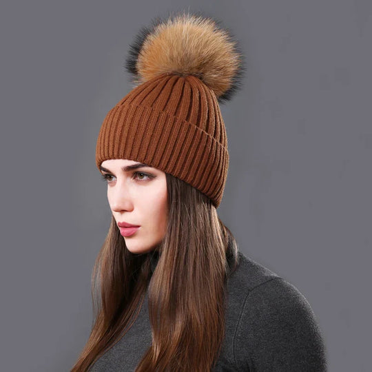 Reversible Pompom Hat for Adults | Ideal for Winter