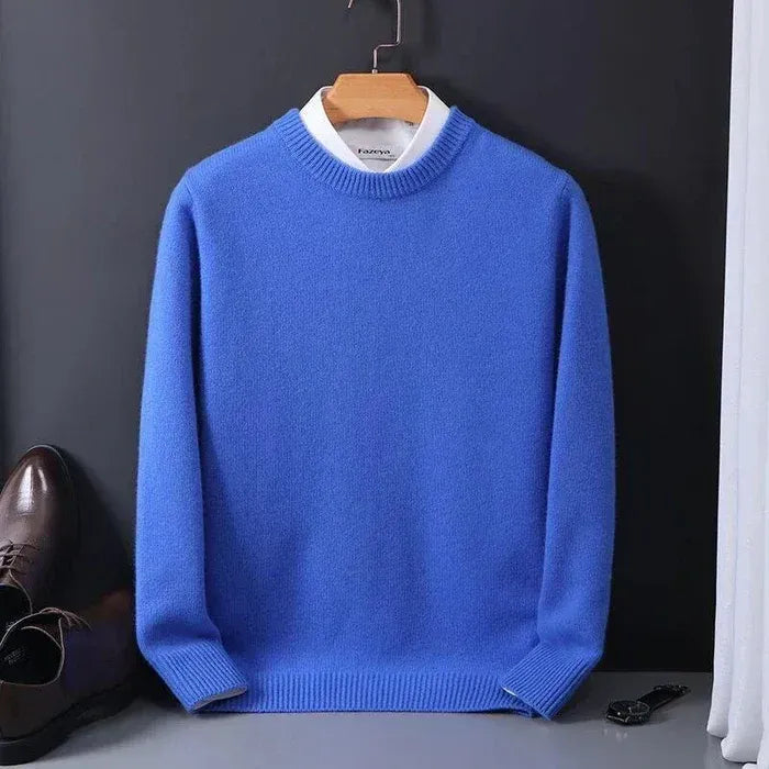 Men's Loose-Fitting Crew Neck Sweater | Ideal for Casual Days or Indoor Environments