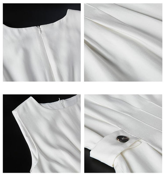 Minimalist sleeveless midi dress