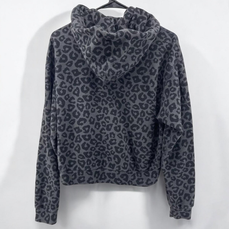 Men's Long Sleeve Leopard Print Hoodie | Ideal for Streetwear