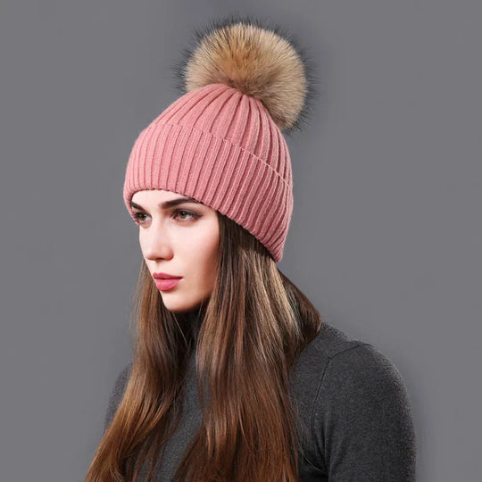 Reversible Pompom Hat for Adults | Ideal for Winter