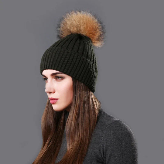 Reversible Pompom Hat for Adults | Ideal for Winter