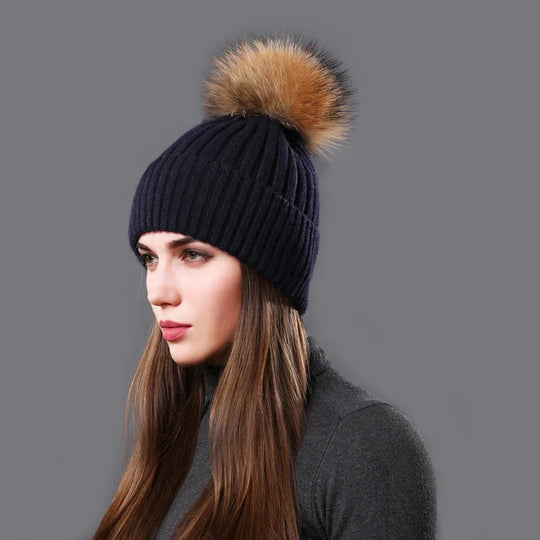 Reversible Pompom Hat for Adults | Ideal for Winter