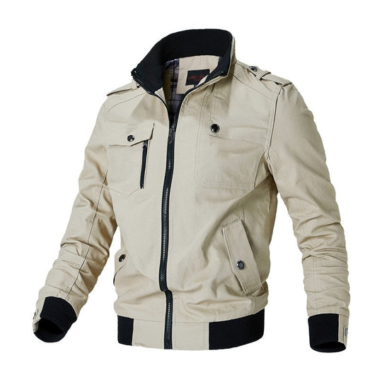 Men's Fitted Jacket with Front Closure | Ideal for Fall and Winter