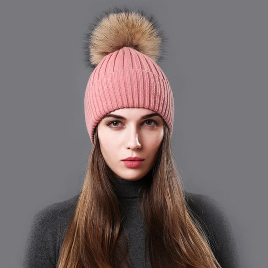 Reversible Pompom Hat for Adults | Ideal for Winter