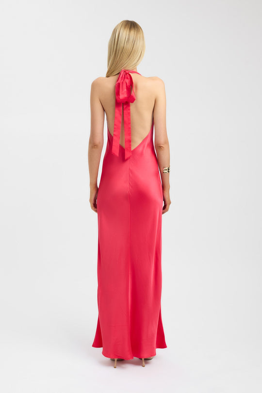 Ladies | Maxi Dress | Deep V-neck | Open Back | Bow detail | Stylish | Elegant