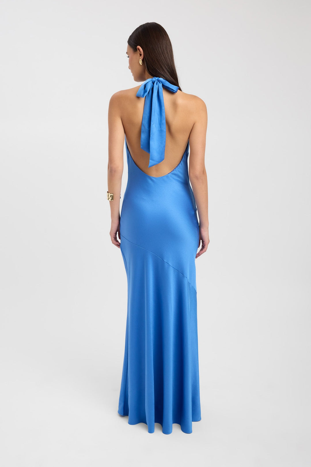 Women's | Maxi Dress | Cowl Neck | Halter Neck | Open Back | Satin | Elegant
