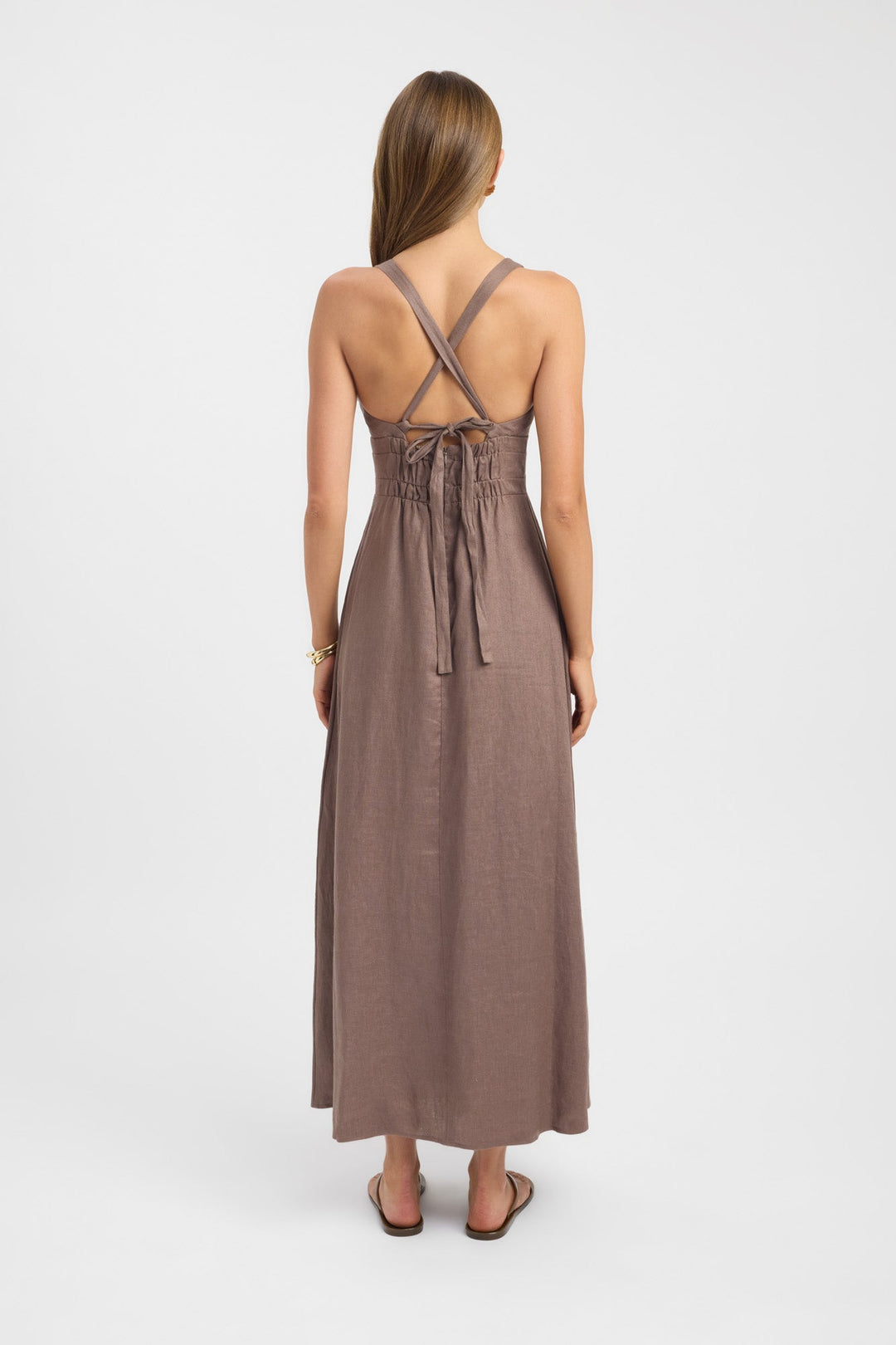 Women's | Maxi Dress | Fit-and-Flare | Linen Blend | Stylish | Elegant | Timeless