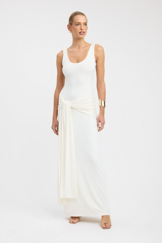Women's | Maxi Dress | Sleeveless | Round Neck | Waist Accent | Elegant | Comfortable