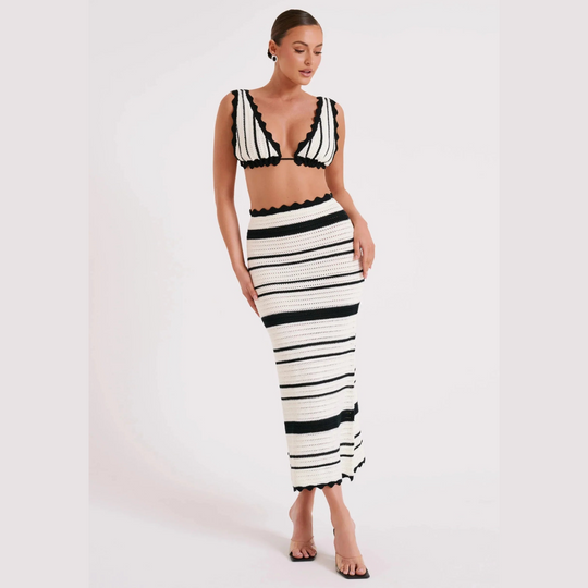 Candice | Classy Set | Crochet | Striped | Fashionable | Comfortable