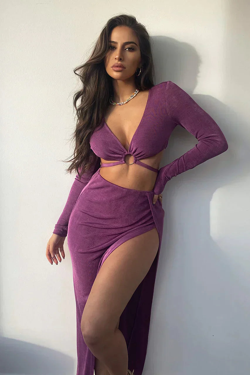 Women's | Long Sleeve Set | Top | Long Skirt | Stylish | Chic | Comfortable