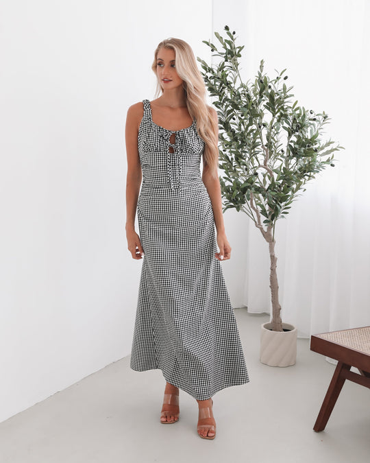 Dames | Patrizia Jurk | Brede Banden | Ronde Halslijn | Fit-and-Flare | Maxi Lengte