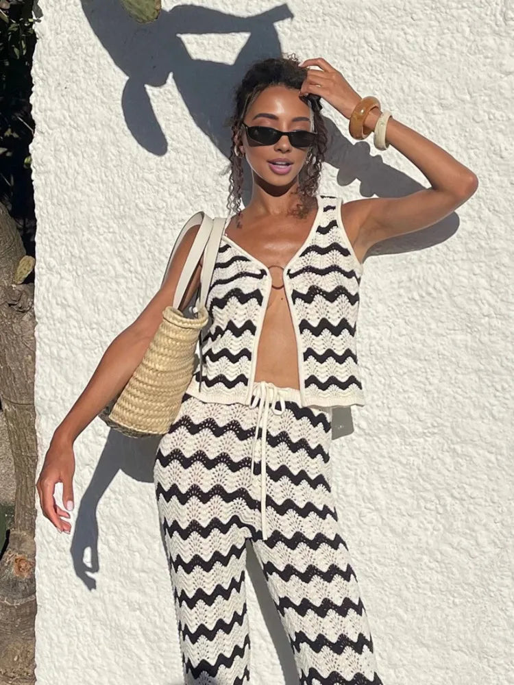 Women's | 2-Piece Set | Vest | Long Skirt | Stylish | Chic | Striking