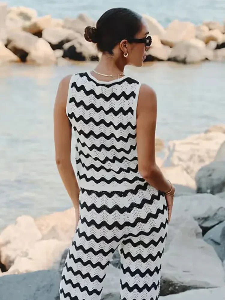 Women's | 2-Piece Set | Vest | Long Skirt | Stylish | Chic | Striking