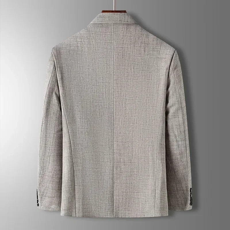 Valerio | Elegante Herenblazer in Blauw, Grijs en Beige