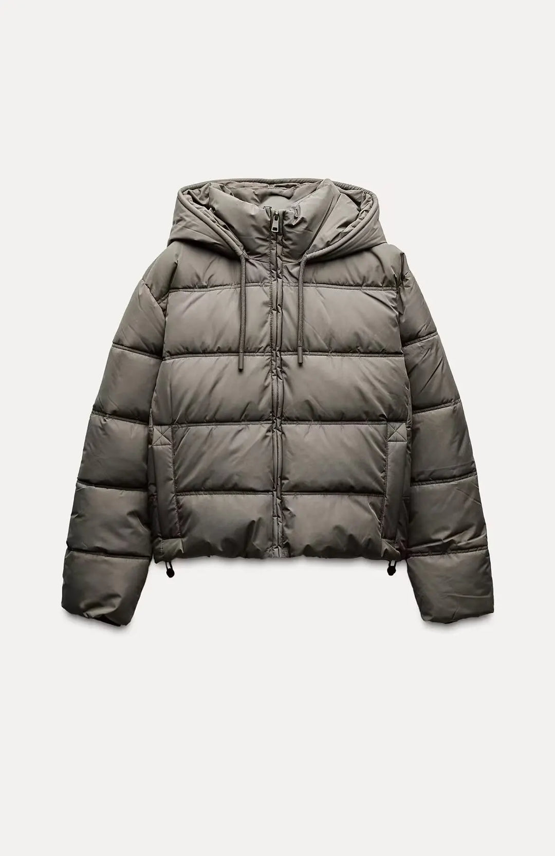 Women's Casual Padded Puffer Jacket with Hood | Lightweight Quilted Winter Coat