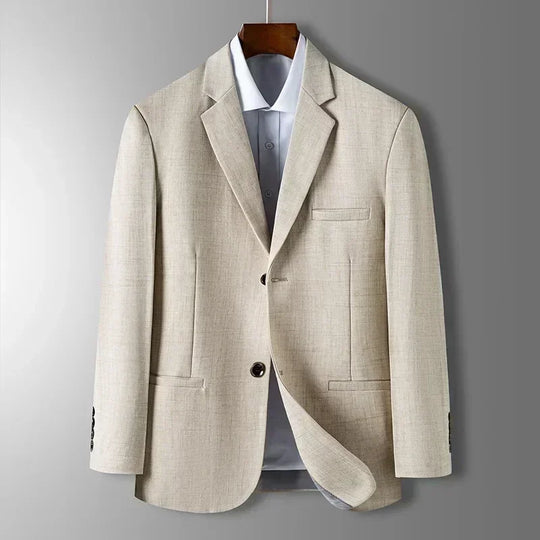 Valerio | Elegante Herenblazer in Blauw, Grijs en Beige