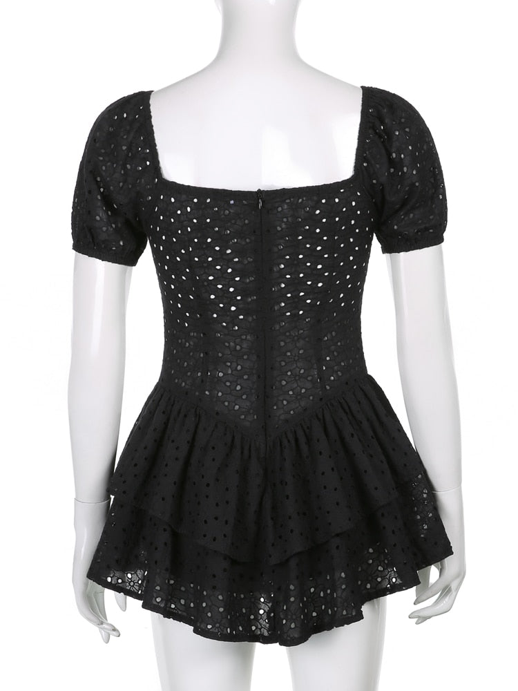 River puff sleeve dress