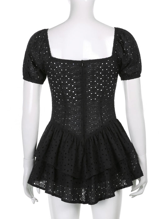 River puff sleeve dress