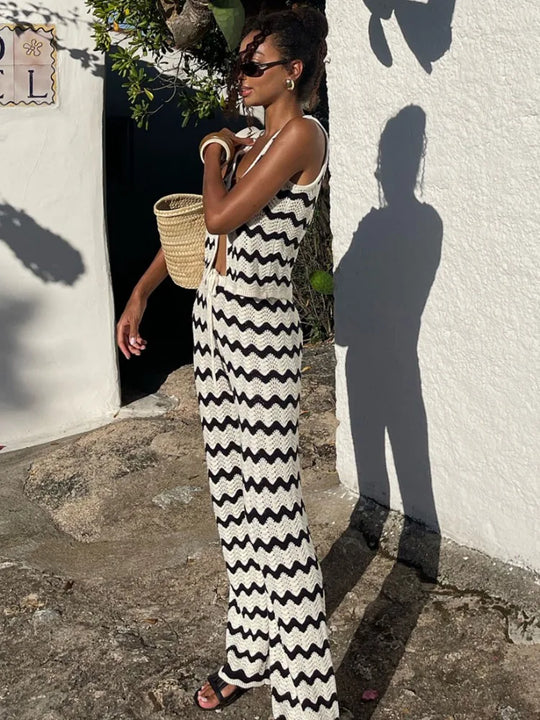 Women's | 2-Piece Set | Vest | Long Skirt | Stylish | Chic | Striking