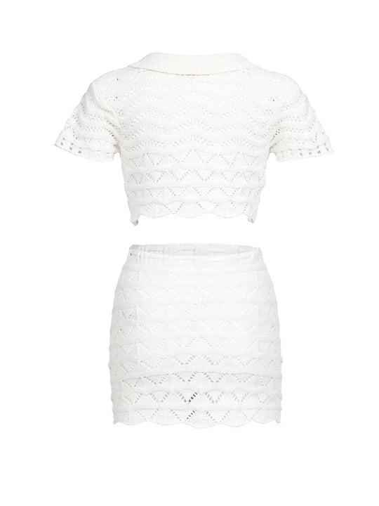 Amyra | Schattige Zomer Set | Korte Rok | Cropped Top | Modieus | Comfortabel