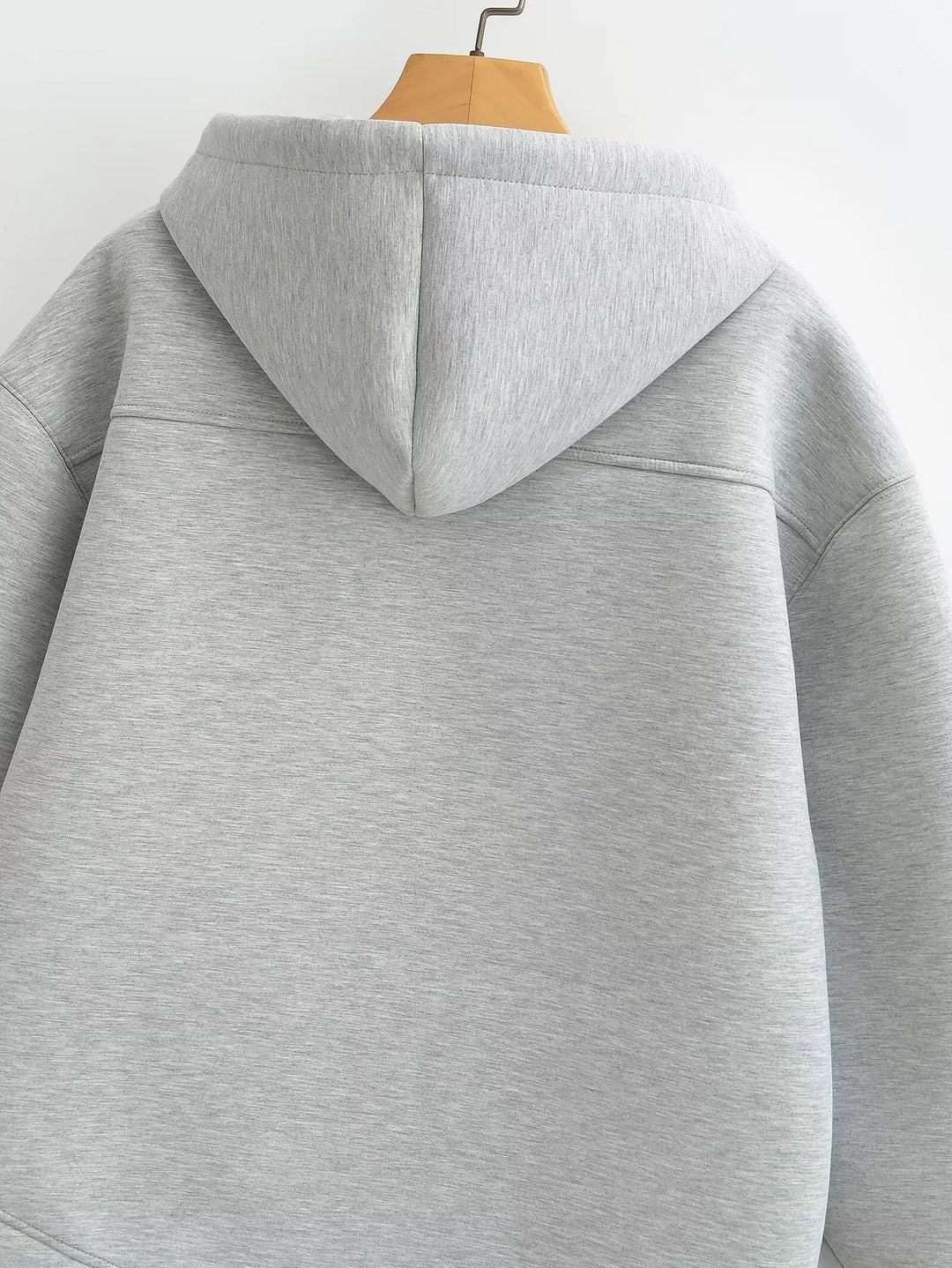 Dames Oversized Zip-Up Hoodie met Trekkoord Capuchon en Zakken