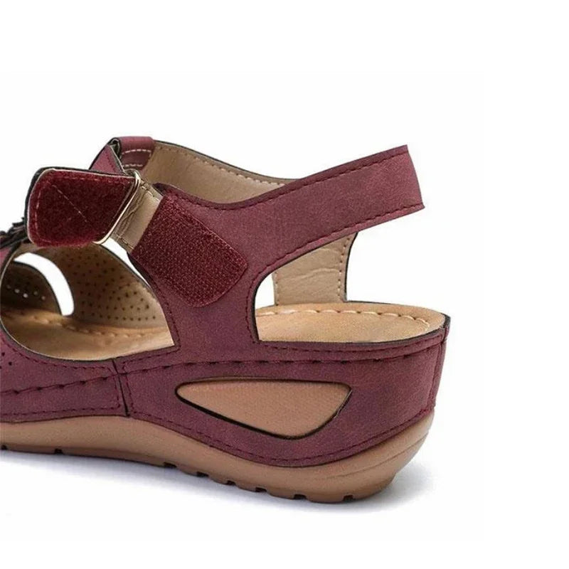 Dames Orthopedische Sandalen met Bloemdecor