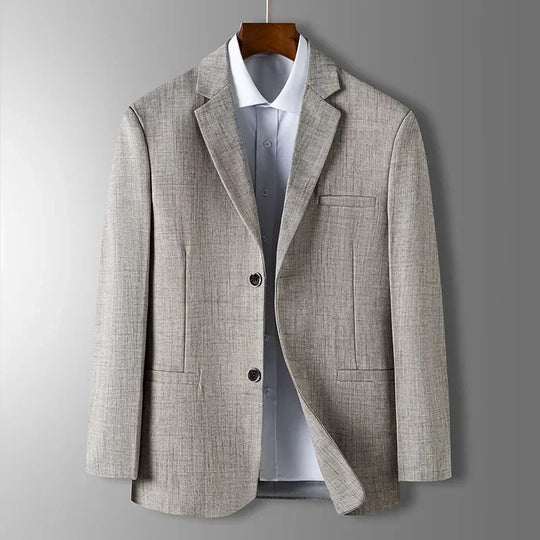 Valerio | Elegante Herenblazer in Blauw, Grijs en Beige