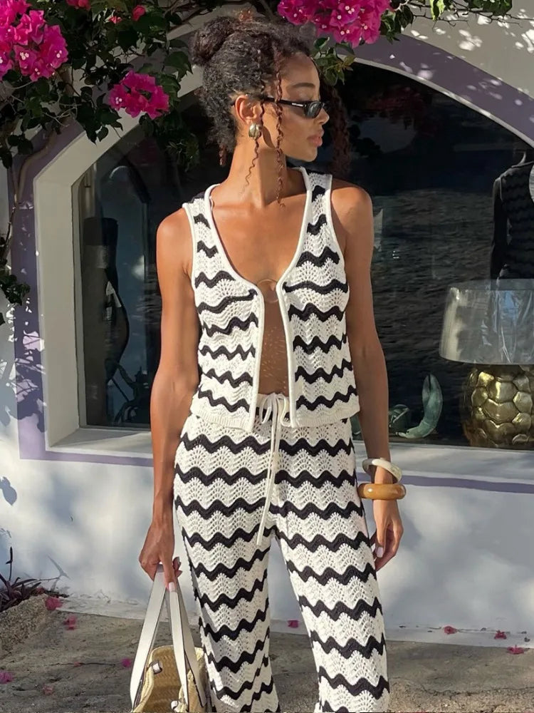 Women's | 2-Piece Set | Vest | Long Skirt | Stylish | Chic | Striking