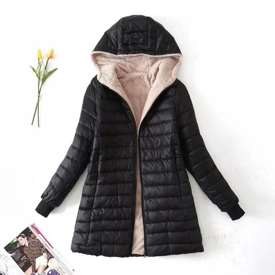 Dames Winter Fleece Jas | Met Capuchon