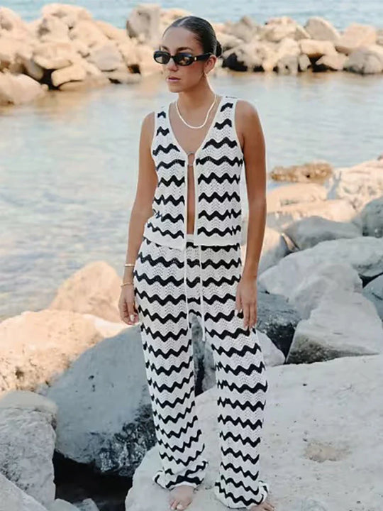 Women's | 2-Piece Set | Vest | Long Skirt | Stylish | Chic | Striking