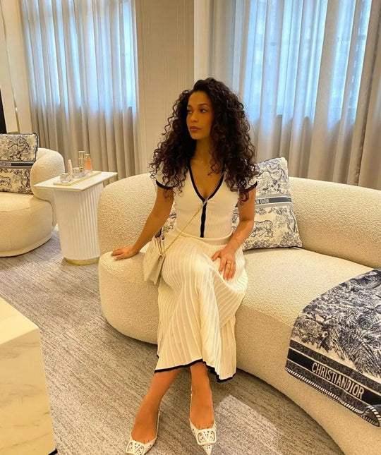 Dames | 2-delige Set | Crop Top | Lange Rok | Stijlvol | Chic | Elegant