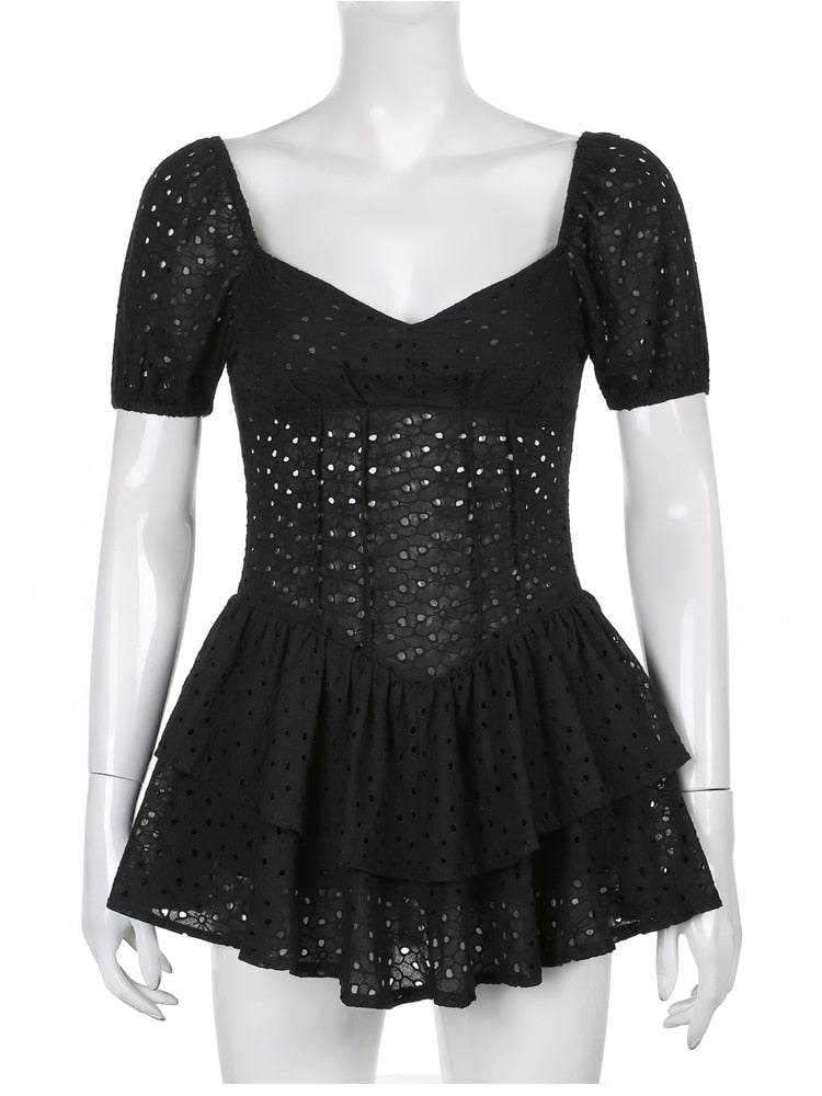 River puff sleeve dress