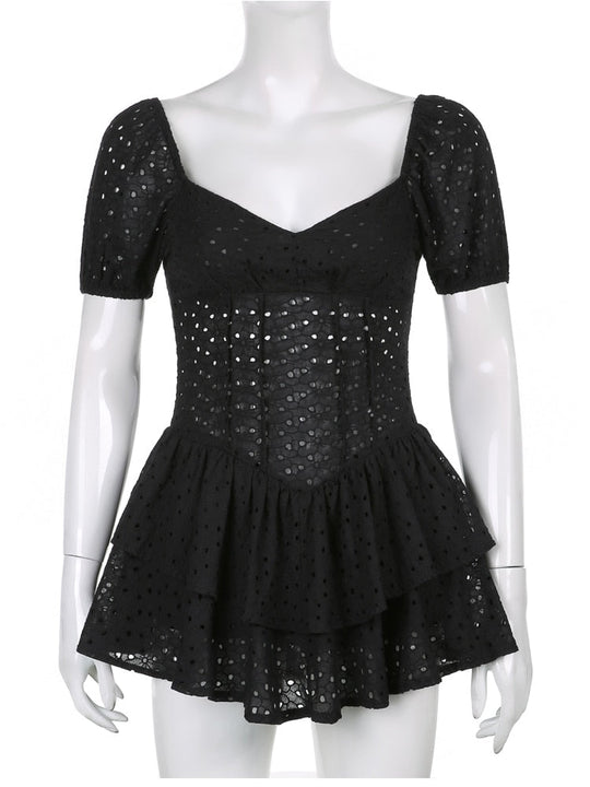 River puff sleeve dress