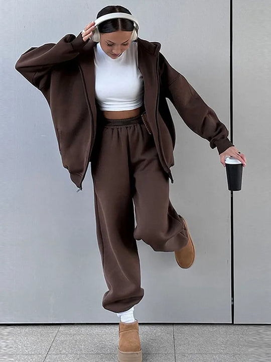 Women's | Casual Set | Hoodie | Joggers | Comfortable | Loungewear | Minimalist