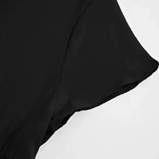 Airy Summer Mini Dress with V-Neck