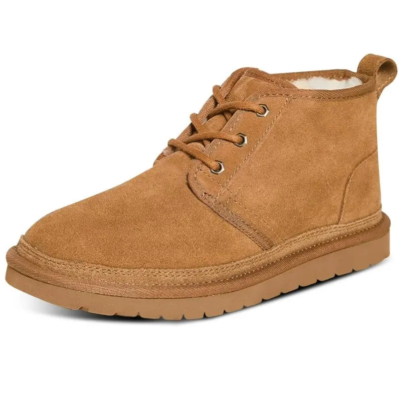 Women's Winter Snowshoes Non-Slip Fur Lined Short Suede-Look Shoes