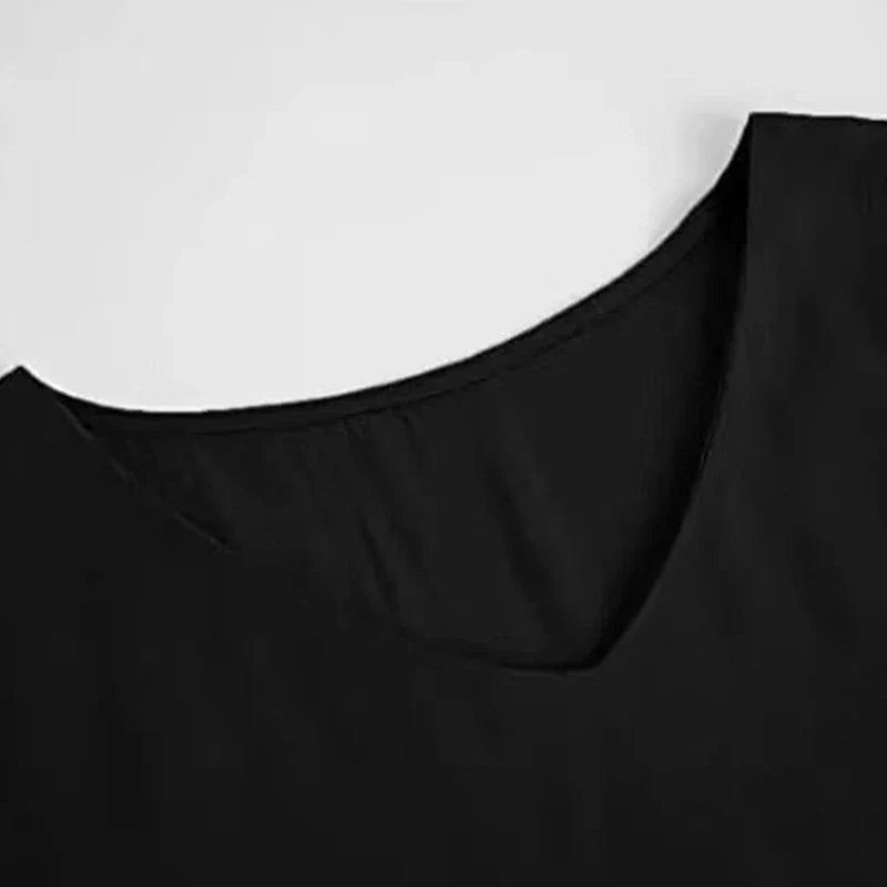 Airy Summer Mini Dress with V-Neck