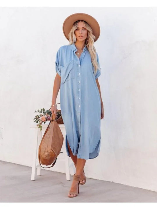Stylish Women's Shirt Dress