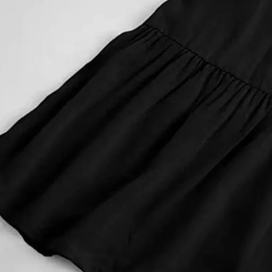 Airy Summer Mini Dress with V-Neck