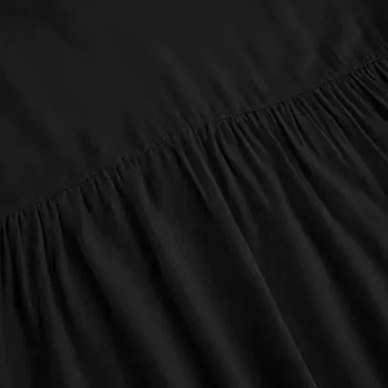 Airy Summer Mini Dress with V-Neck