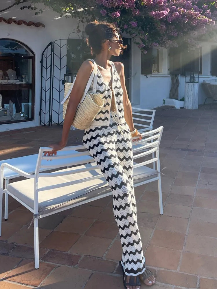 Women's | 2-Piece Set | Vest | Long Skirt | Stylish | Chic | Striking