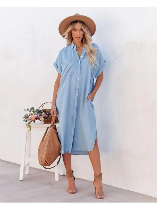 Stylish Women's Shirt Dress