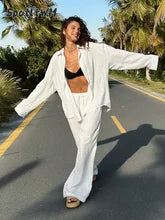 Women's | Linen Set | Long Sleeve Shirt | Long Pants | Stylish | Chic | Comfortable