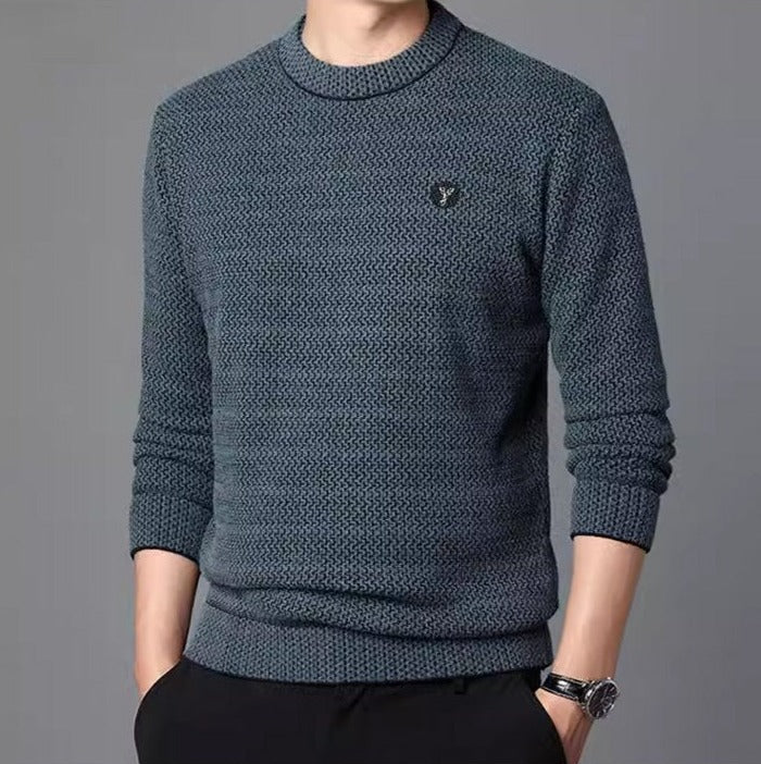 Men's Regular Fit Knitted Sweater | Ideal for Fall and Winter