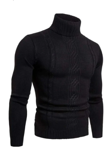 Men's Pullover with Classic Twisted Pattern | Ideal for Winter