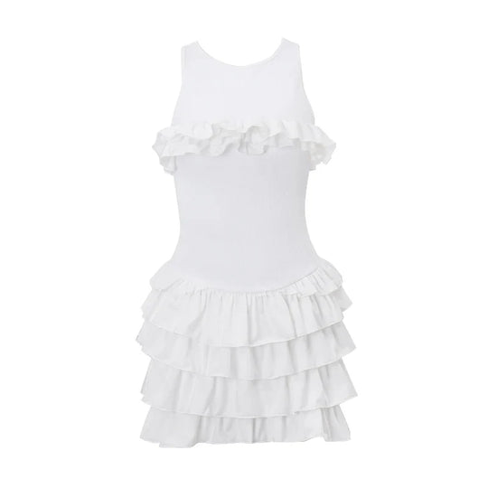 Ruffled Sleeveless Dress